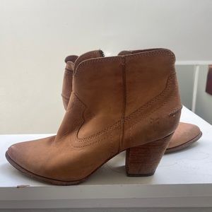 Frye tan booties